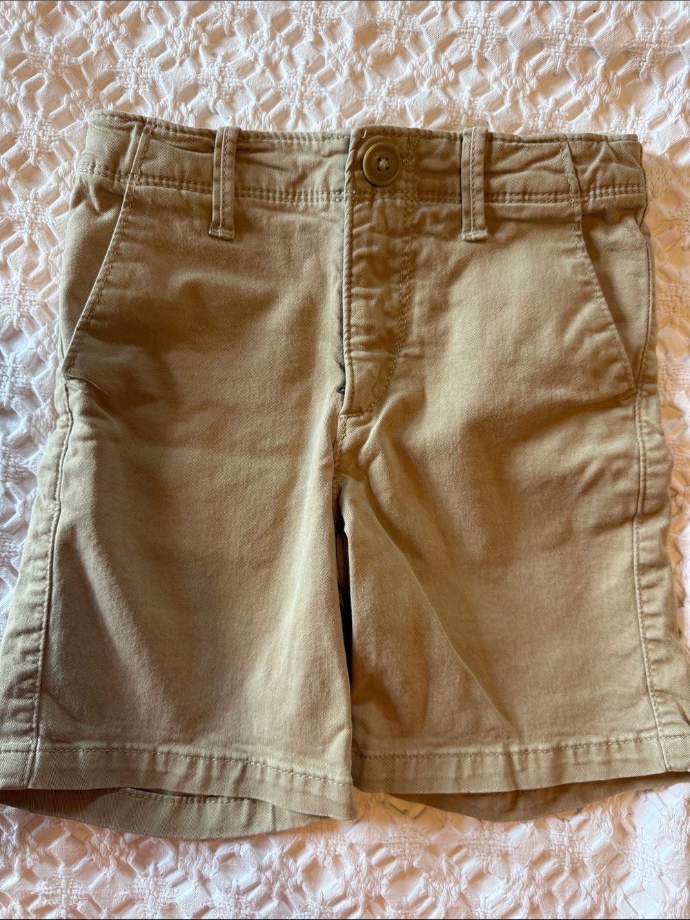 GAP Boys Tan Flat-Front Shorts